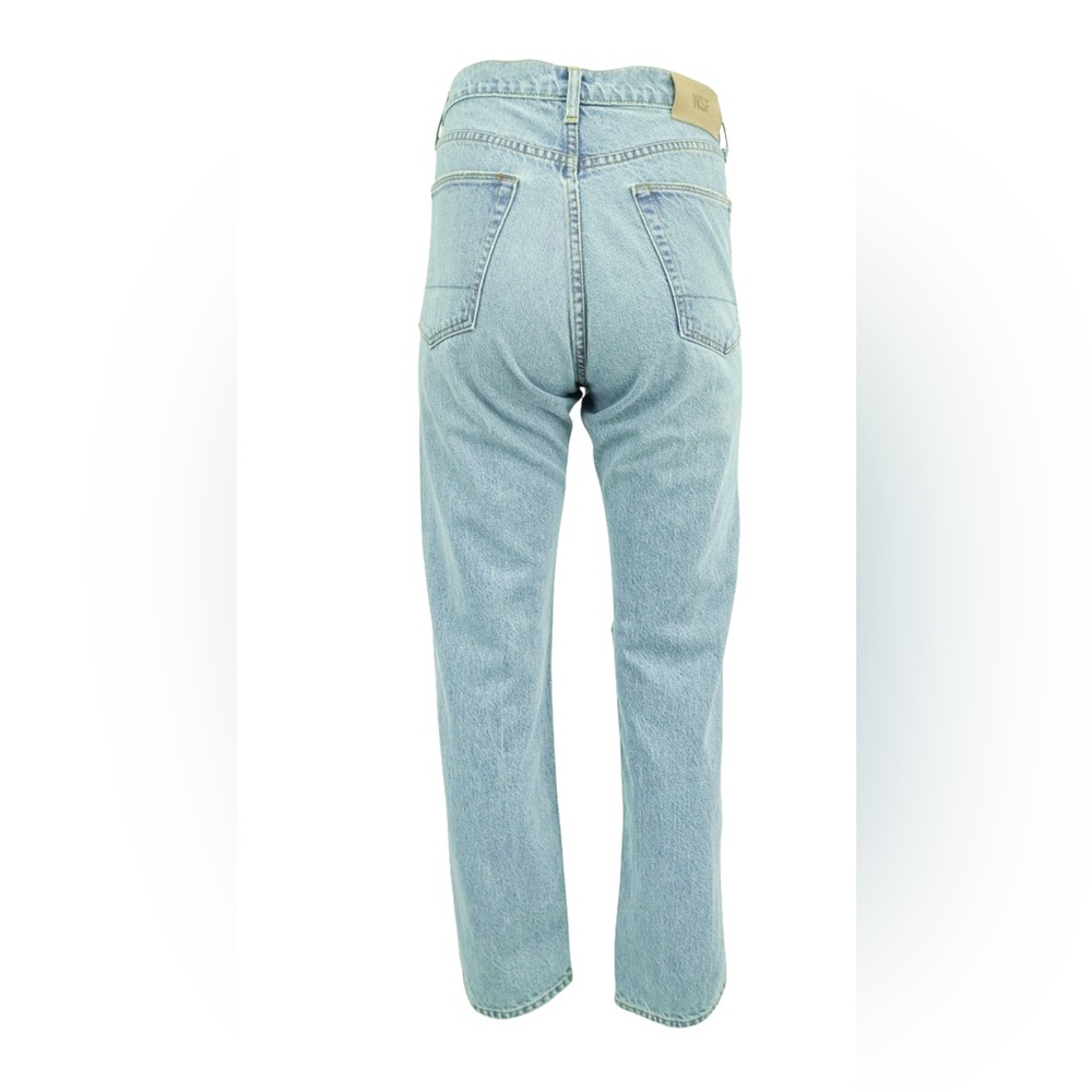 NSF High Rise Straight Leg Distressed Jeans - Size 29 - NWT $395 - Picture 2 of 5